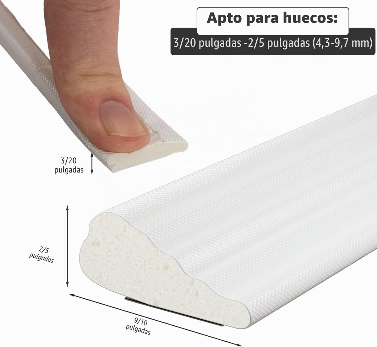 Paquete de 2*16.4 pies de tiras selladoras contra la intemperie par...