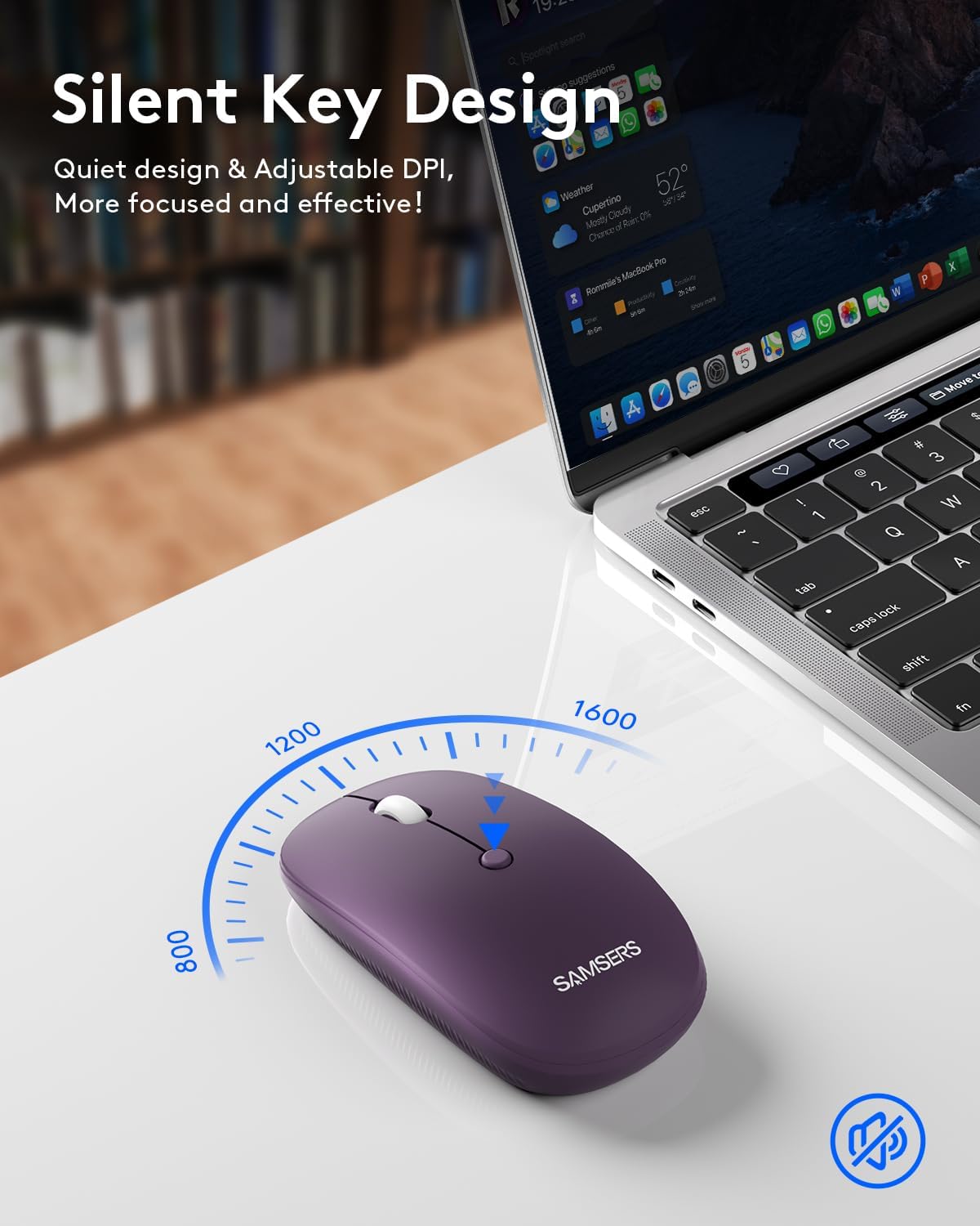 Samsers - Teclado y mouse plegables, combo de teclado Bluetooth ple...