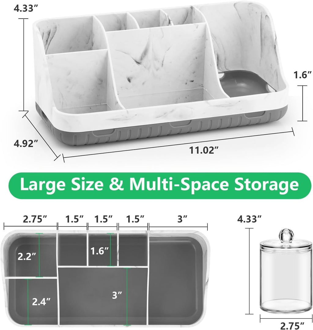 GFWARE Juego de soporte para cepillos de dientes de baño con dispen...