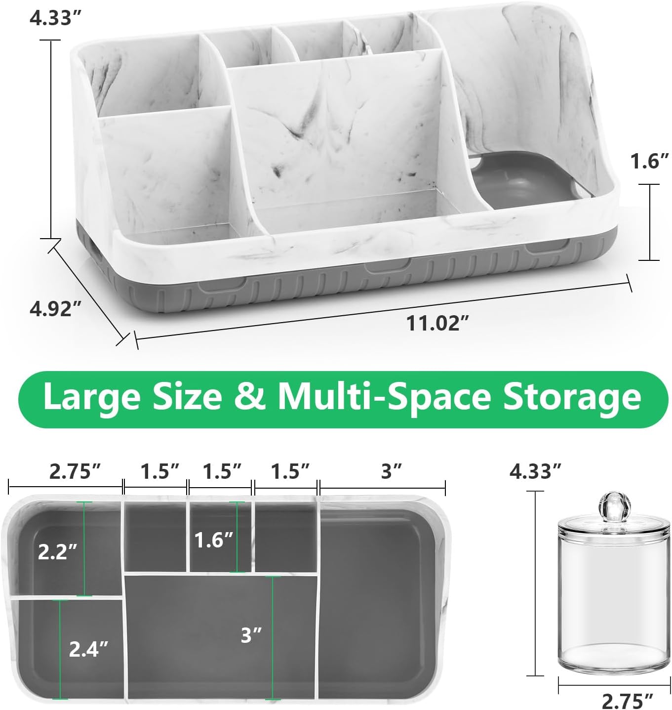 GFWARE Juego de soporte para cepillos de dientes de baño con dispen...