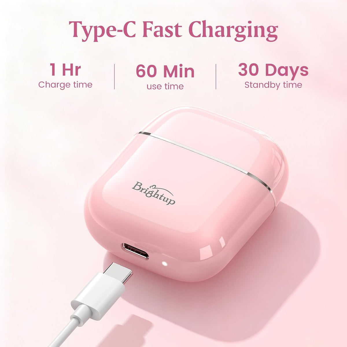 Brightup Depilación facial para mujeres - Afeitadora eléctrica sin...