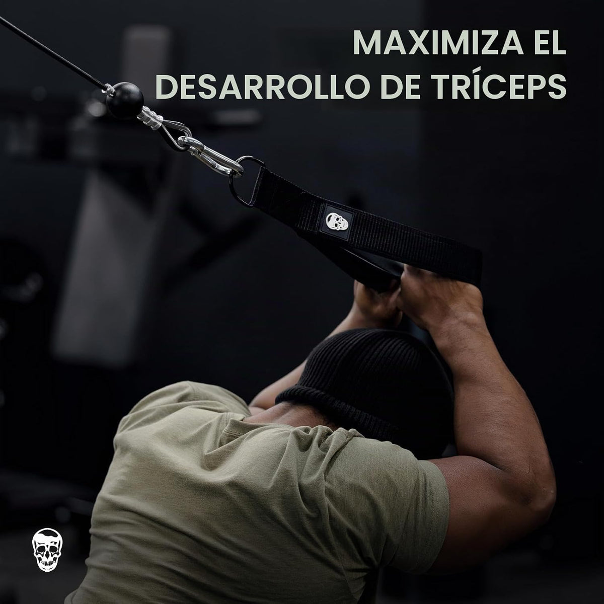 Gymreapers Conexión de cable de cuerda para tríceps - Accesorio de...