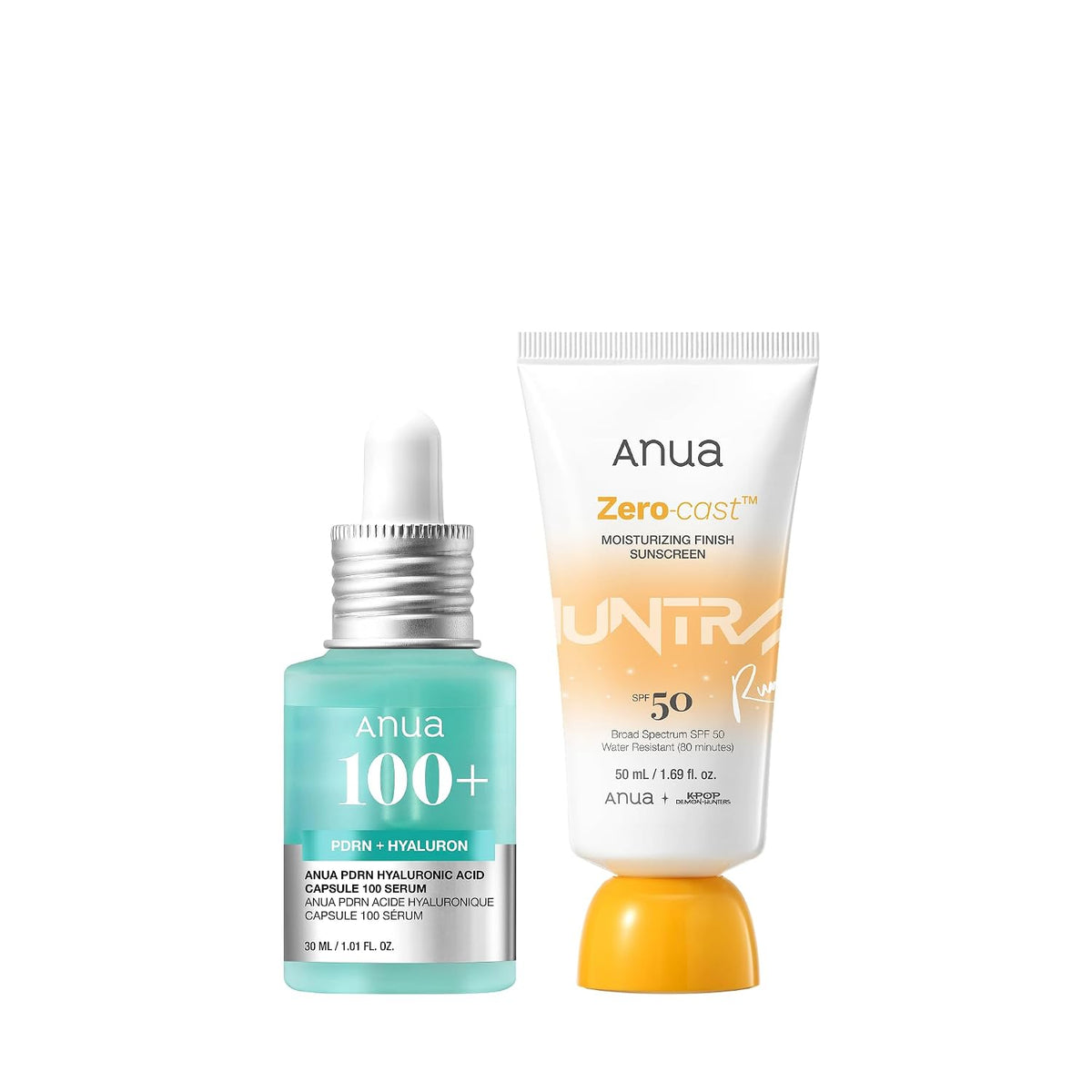 Anua Glow Summer Duo: Cápsula de ácido hialurónico PDRN 100 suero y...