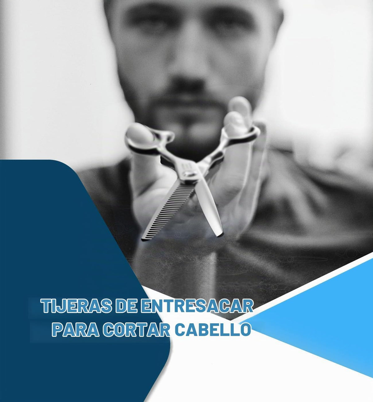 Tijeras profesionales para adelgazar el cabello, tijeras texturizan...