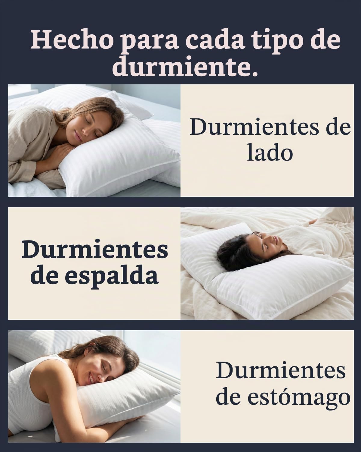 Colección de hotel Beckham Juego de 2 almohadas de cama tamaño está...