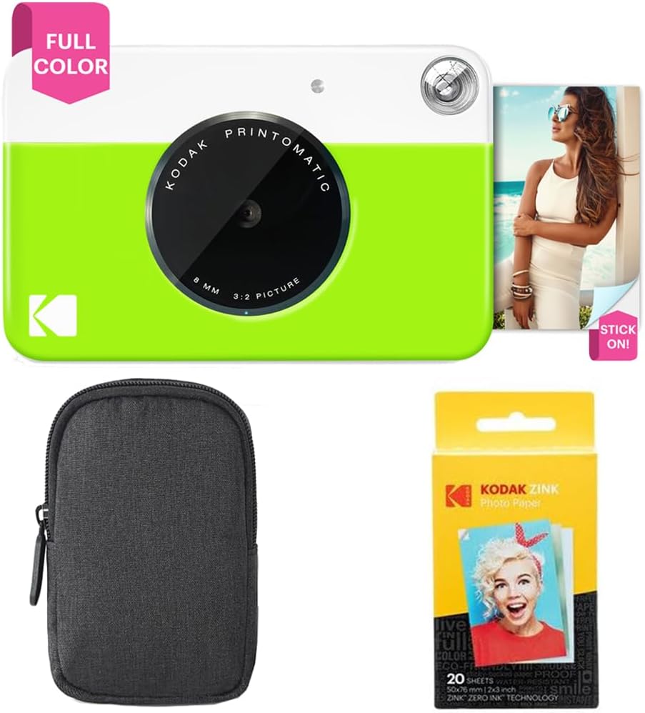 KODAK Printomatic - Paquete de inicio de cámara de impresión instan...