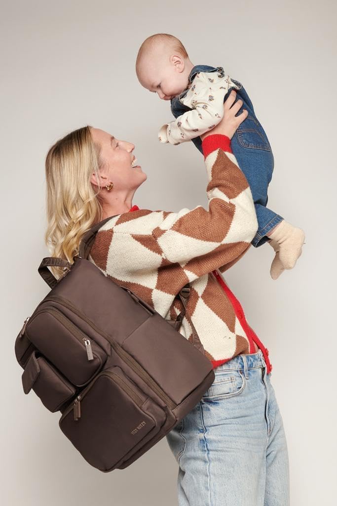 Itzy Ritzy Mochila para Pañales Utilitaria \u2013 Cuenta con 17 Bol...