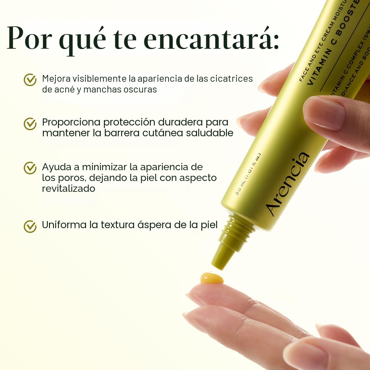 Arencia Suero potenciador de vitamina C con glutatión, niacinamida...