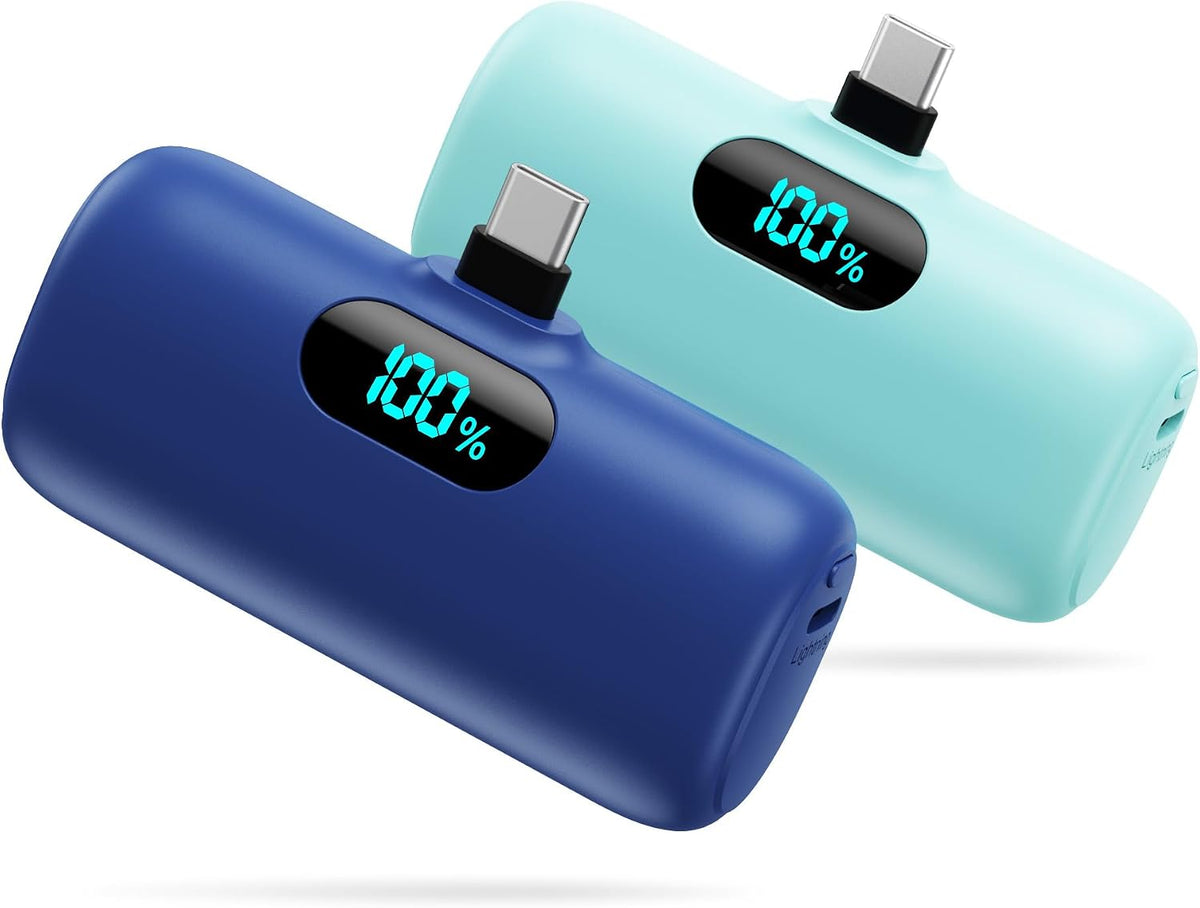 [Paquete de 2] Cargador portátil para iPhone 17\/16\/15, mini USB C...