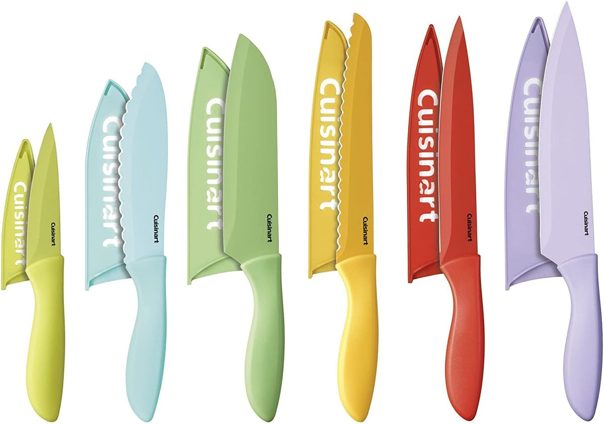 Cuisinart Juego de 12 cuchillos de cocina, colección Advantage Colo...