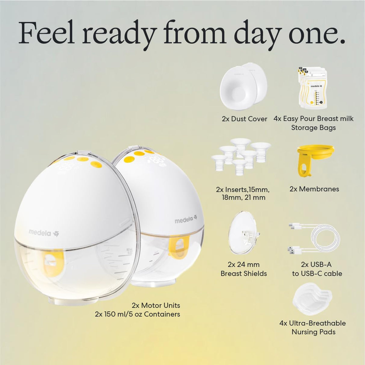 Medela Motion InBra - Extractor de leche eléctrico manos libres | T...