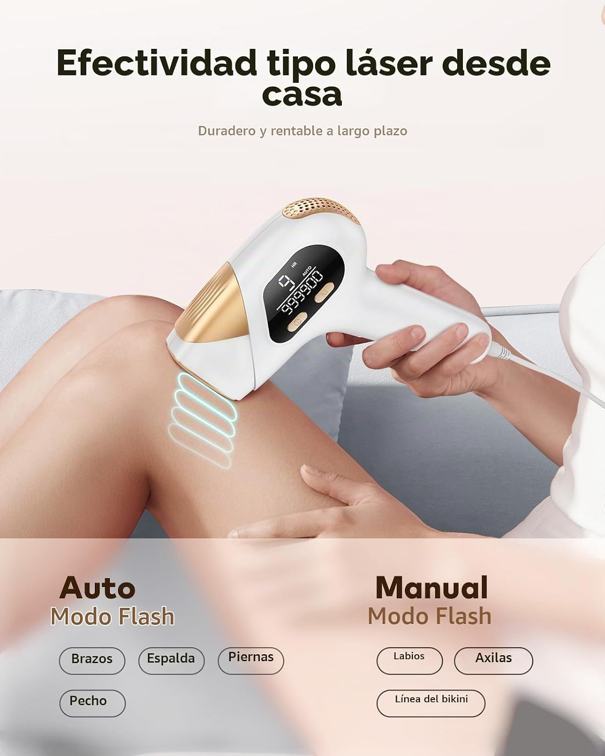 LYSMOSKI Depilación láser para mujeres y hombres, dispositivo segur...