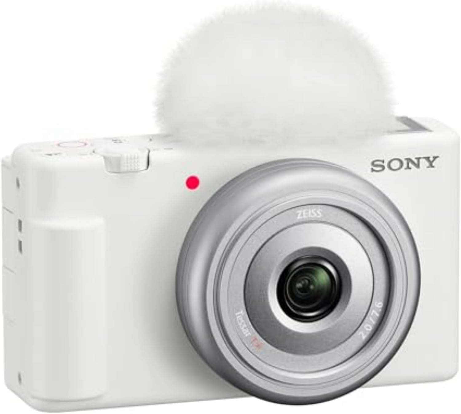 Sony ZV-1F Vlog Cámara para creadores de contenido y vloggers Blanco