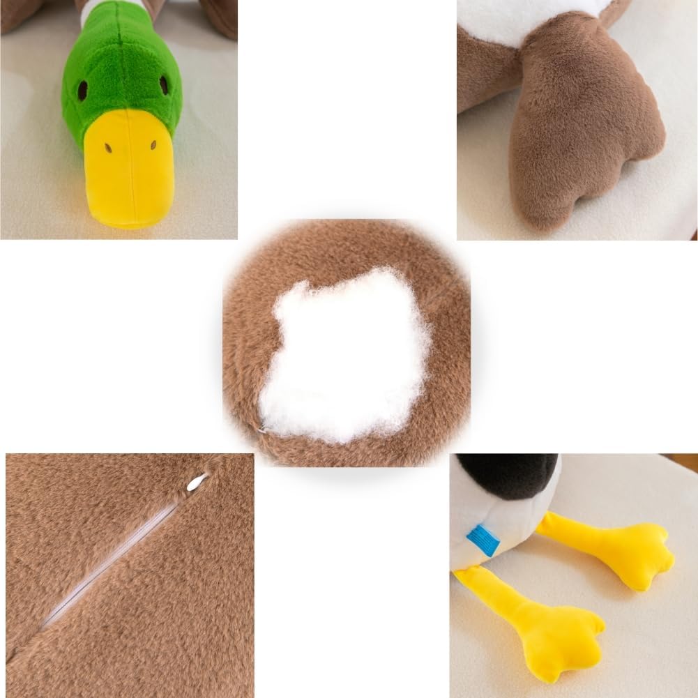 psmacra Peluche de pato mallardo, animales de peluche de pato, almo...