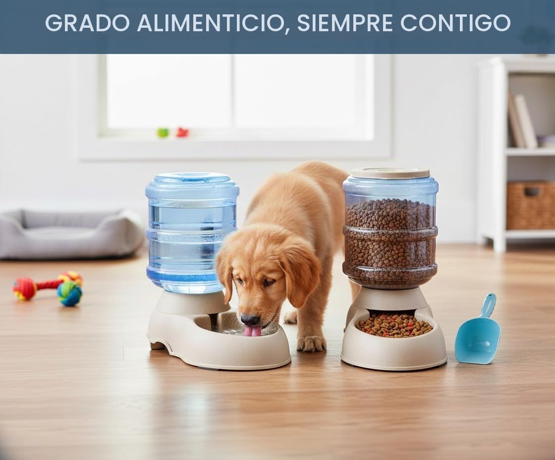 Ito Rocky Juego de alimentador automático para gatos y perros y dis...