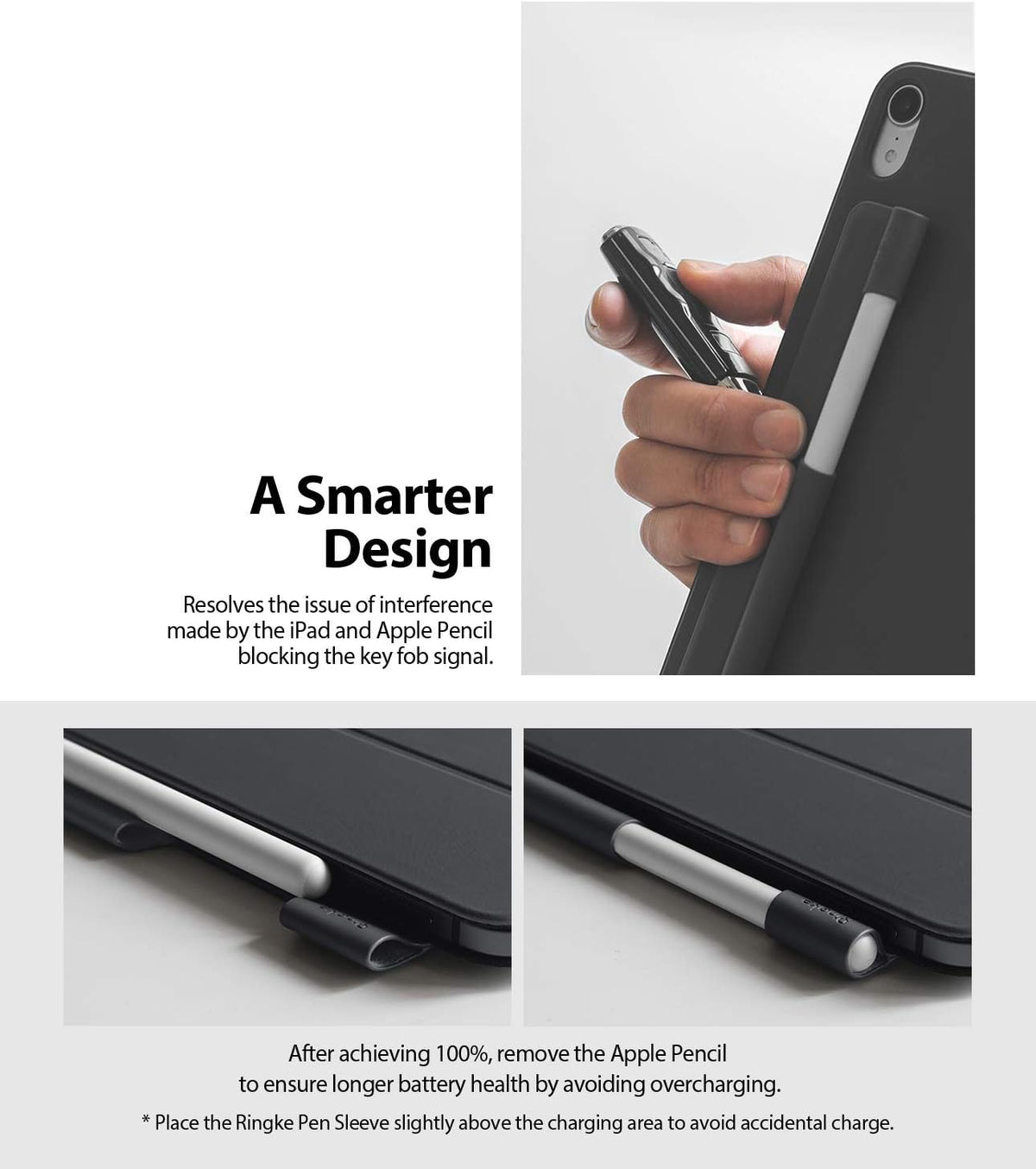 Ringke Funda para bolígrafo, color gris carbón, diseñada para Apple...