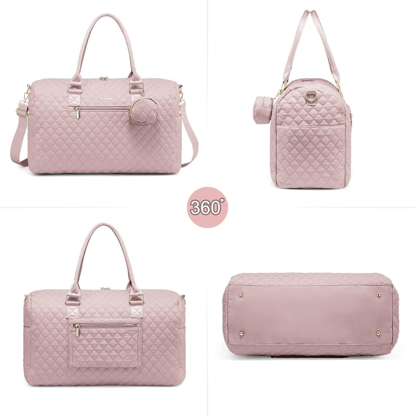 LOVEVOOK Bolsa de pañales con funda para chupete y cambiador, bolsa...