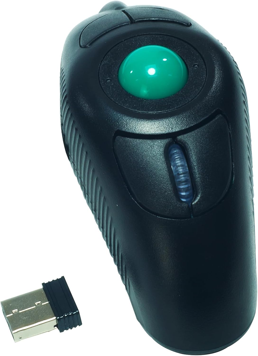 YUMQUA - Ratón de mano para dedos, ratón inalámbrico de trackball c...
