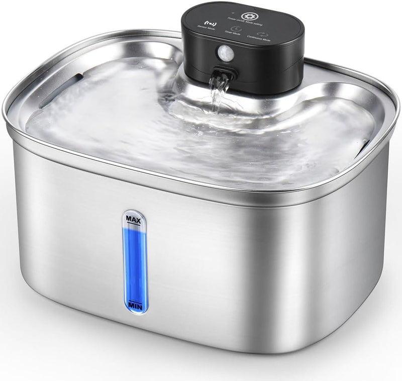Fuente de agua automática de acero inoxidable de 5L\/169oz para gat...