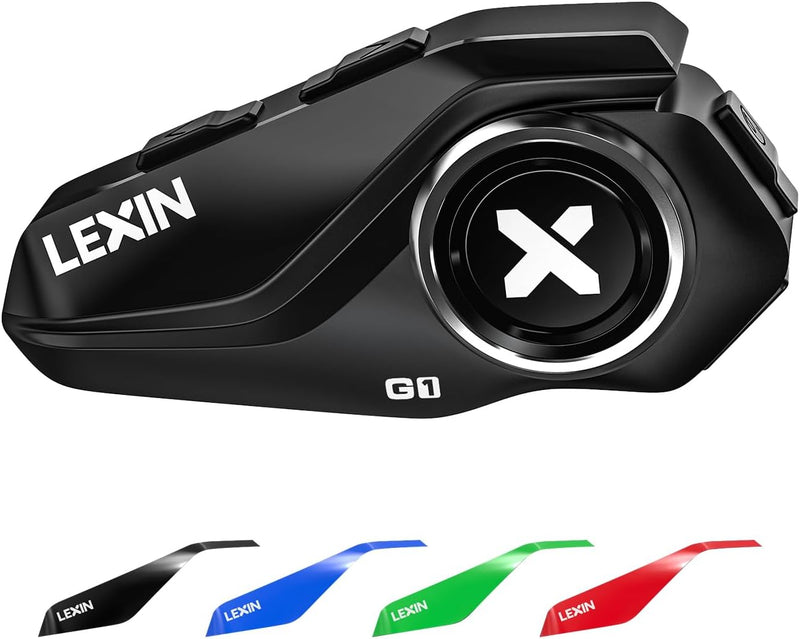Lexin G1 - Audífonos Bluetooth para motocicleta, altavoces para cas...