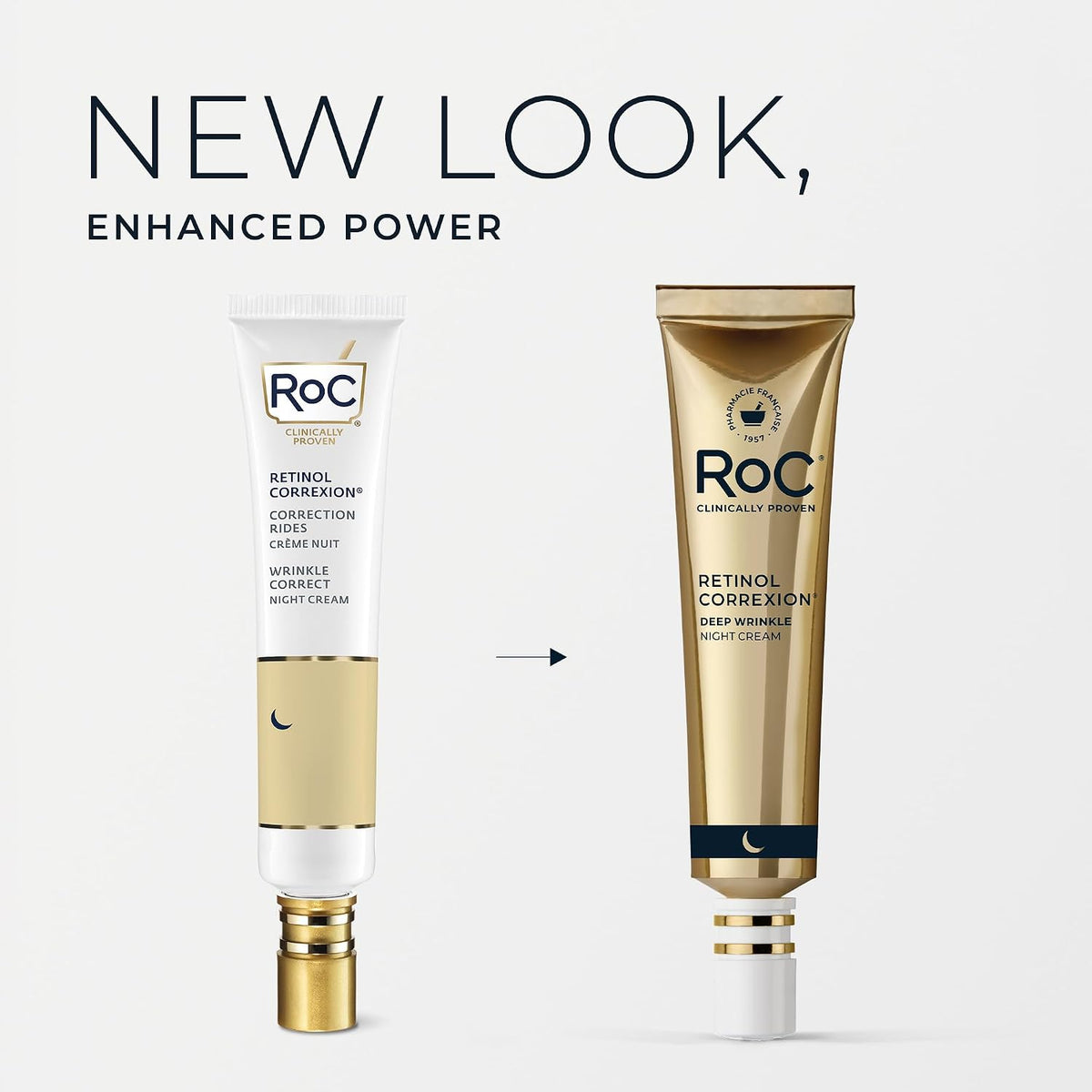 RoC Retinol Correxion Crema de noche antiarrugas profundas, 1.0 oz...