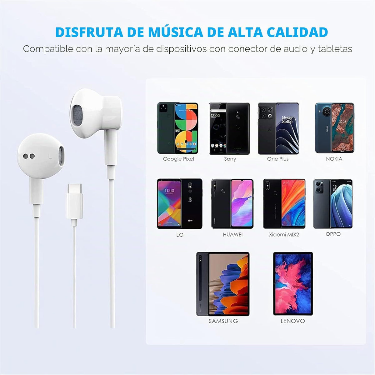 Paquete de 2 auriculares USB C para iPhone 17\/16\/15 Pro Max Plus...