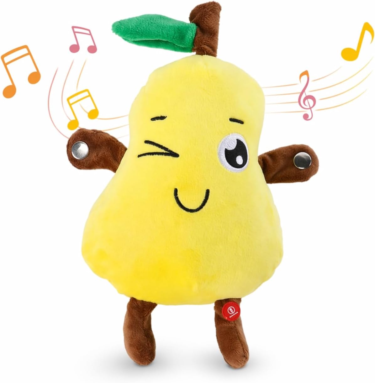 DoddyFun Juego de juguetes de peluche interactivos con música para...