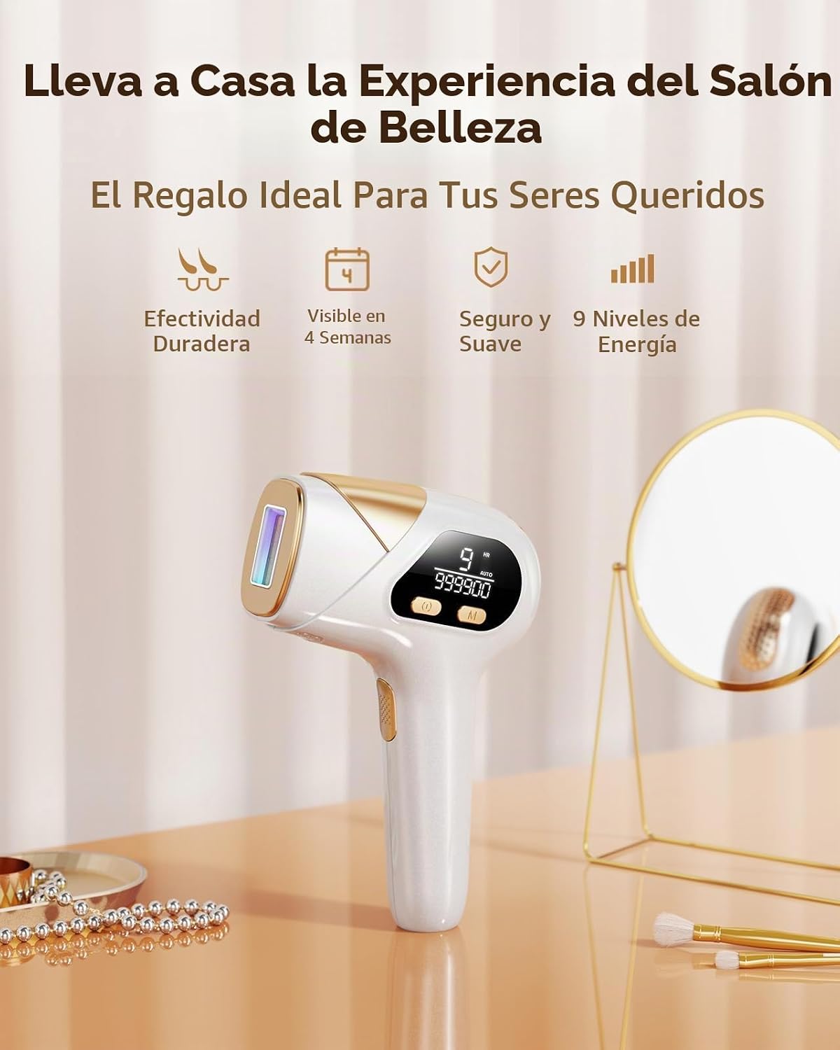 LYSMOSKI Depilación láser para mujeres y hombres, dispositivo segur...