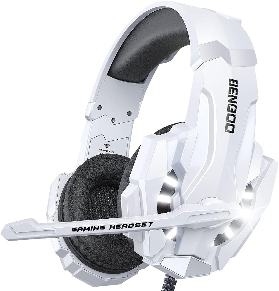 BENGOO Auriculares profesionales para juegos para PS4, PS5, PC, Xbo...