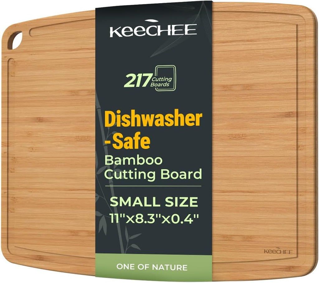 Keechee Tablas de Cortar de Madera de Bambú Carbonizado Aptas para...