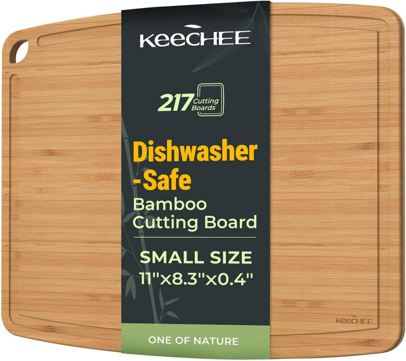 Keechee Tablas de Cortar de Madera de Bambú Carbonizado Aptas para...