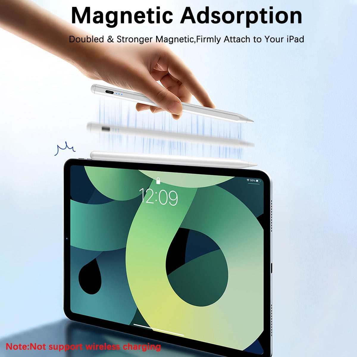 Lápiz capacitivo para Apple iPad (2026-2018), lápiz capacitivo de c...