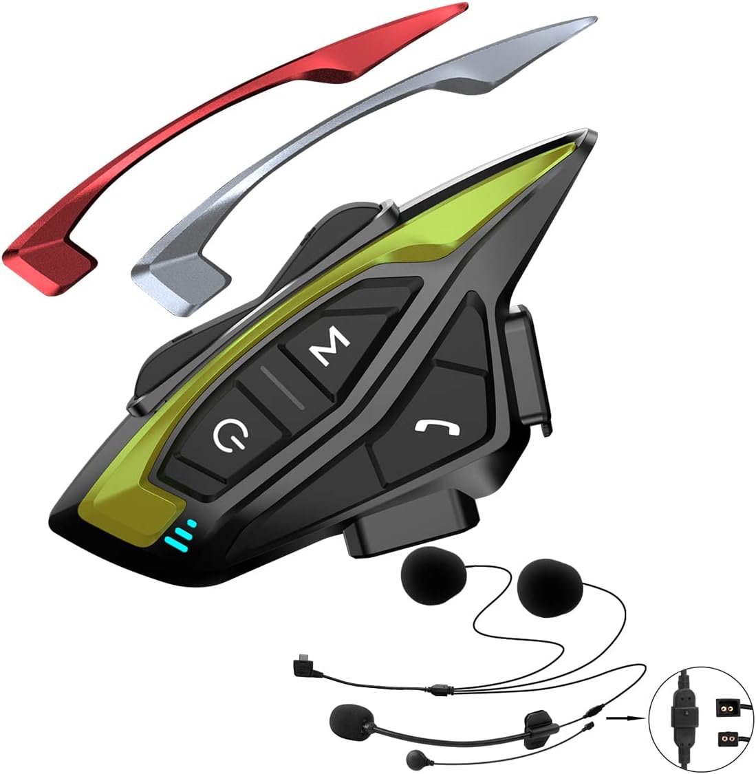 Kit de intercomunicador Bluetooth para casco de motocicleta, casco...