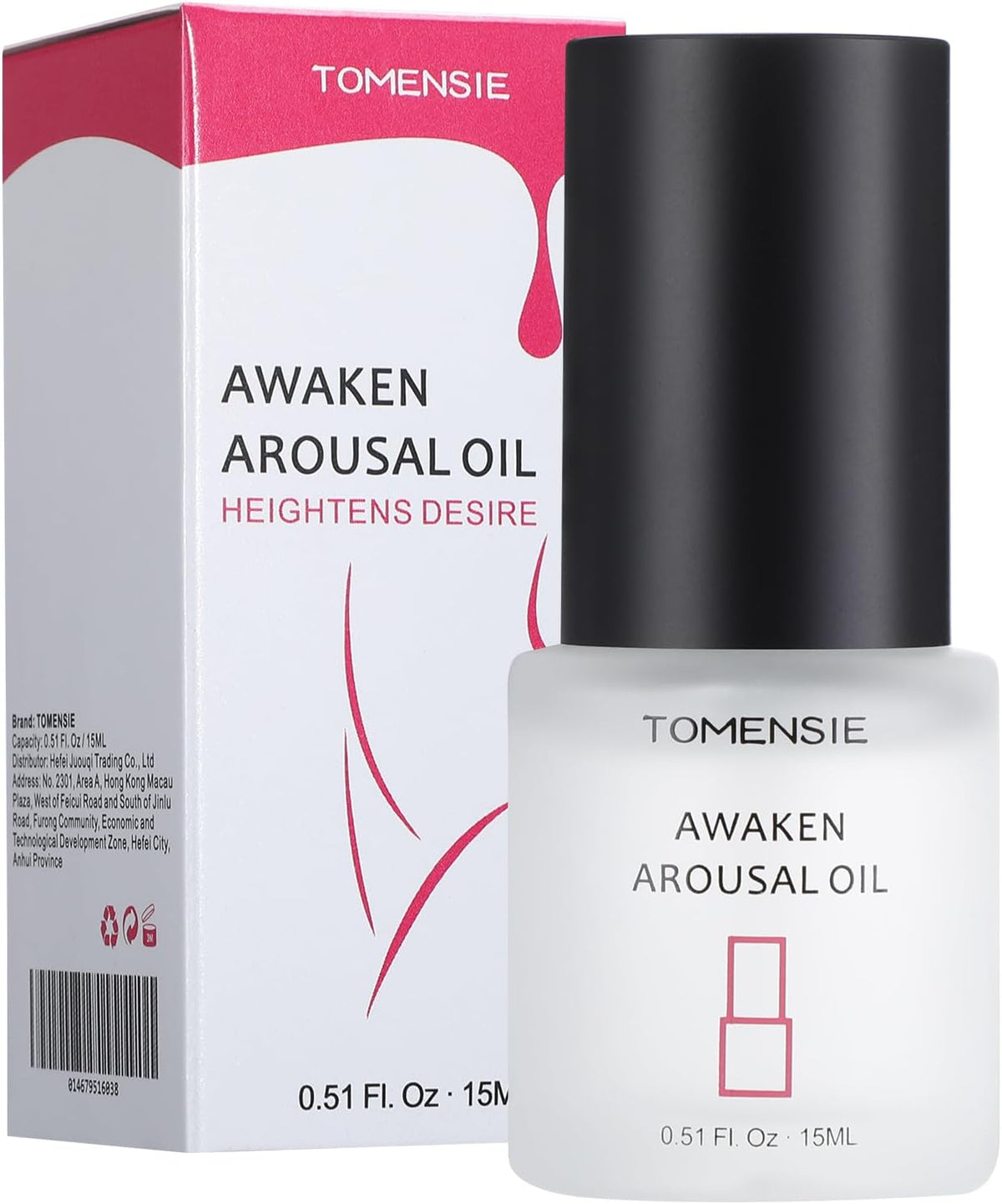 Aceite orgásmico intenso y rápido, fórmula orgánica natural que des...