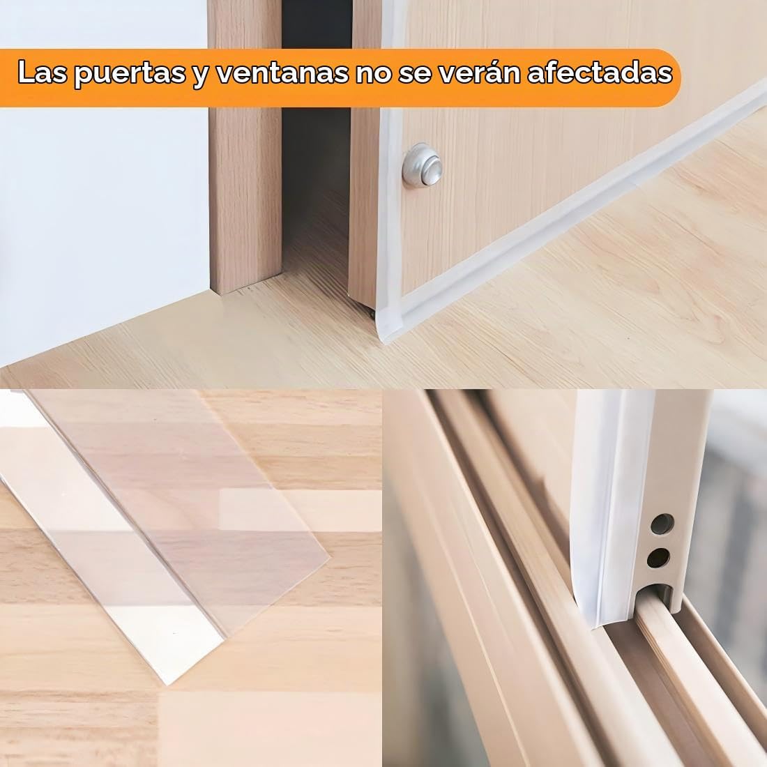 Tira de sellado de puerta de 33.5 pies, cinta de silicona para tapó...