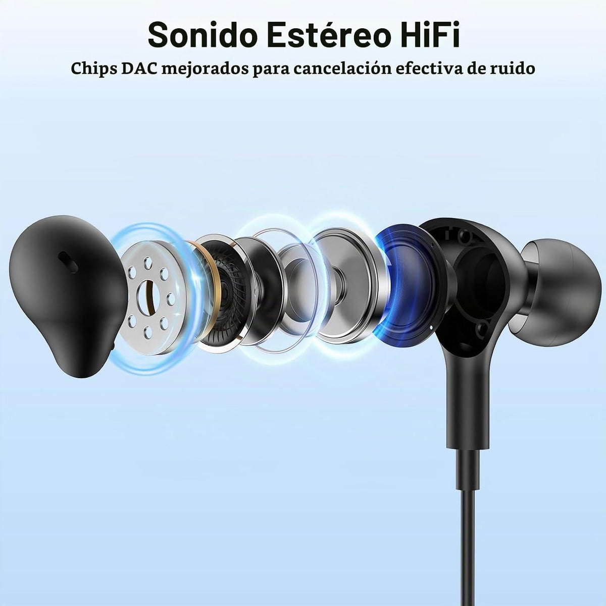 AIAUXAI Auriculares USB con micrófono para PC portátil, auriculares...