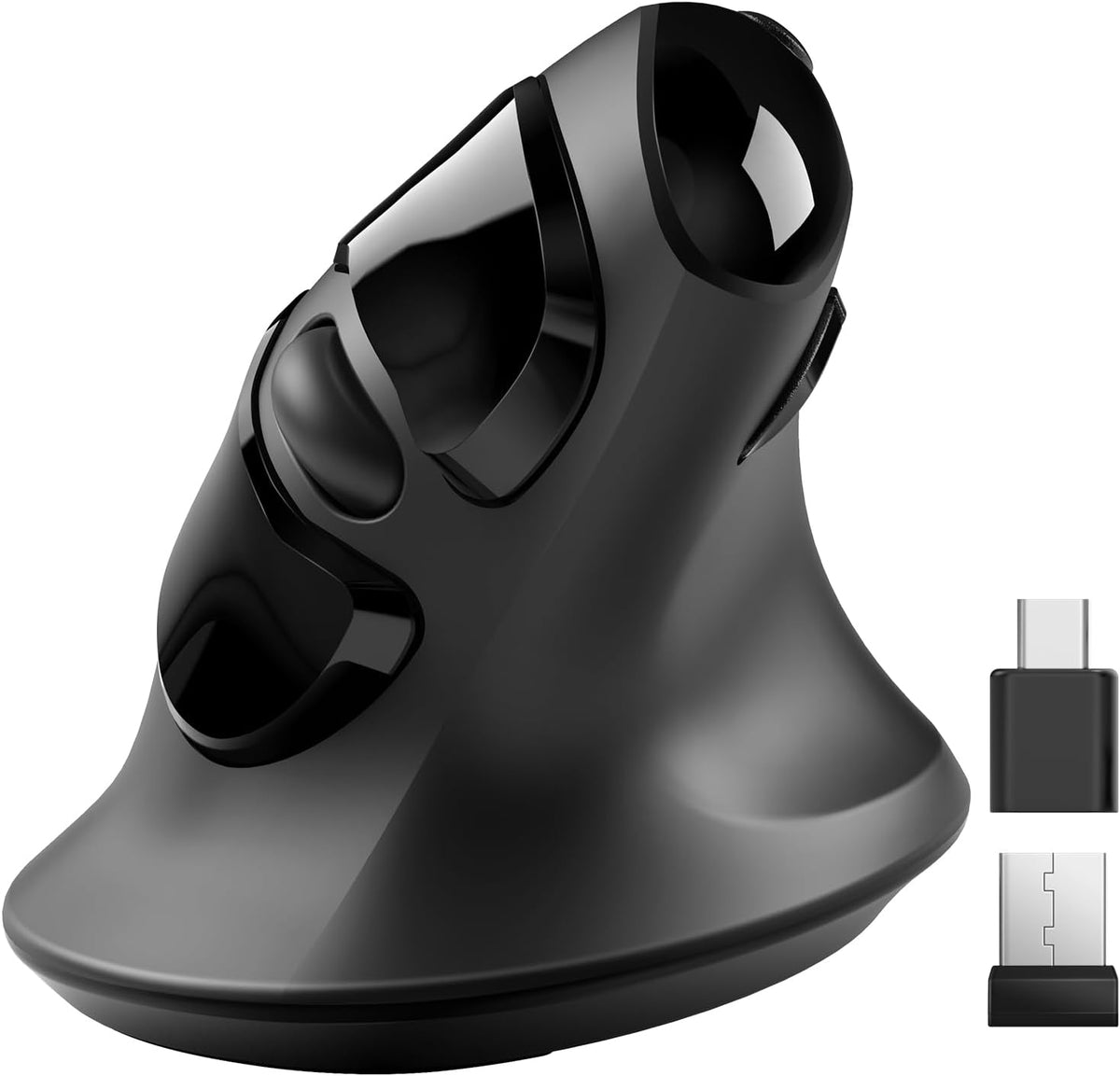 MicroPack Ratón ergonómico, ratón inalámbrico vertical con USB A y...