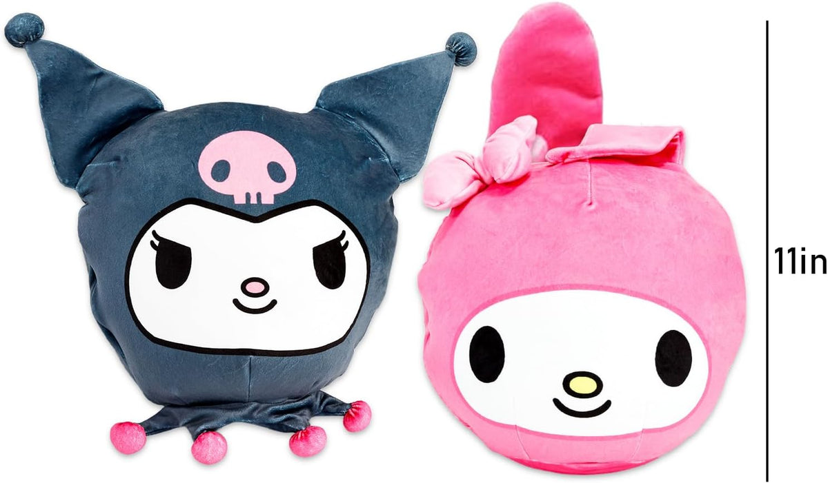 SANRIO My Melody and Kuromi - Paquete de 2 almohadas con cojines de...