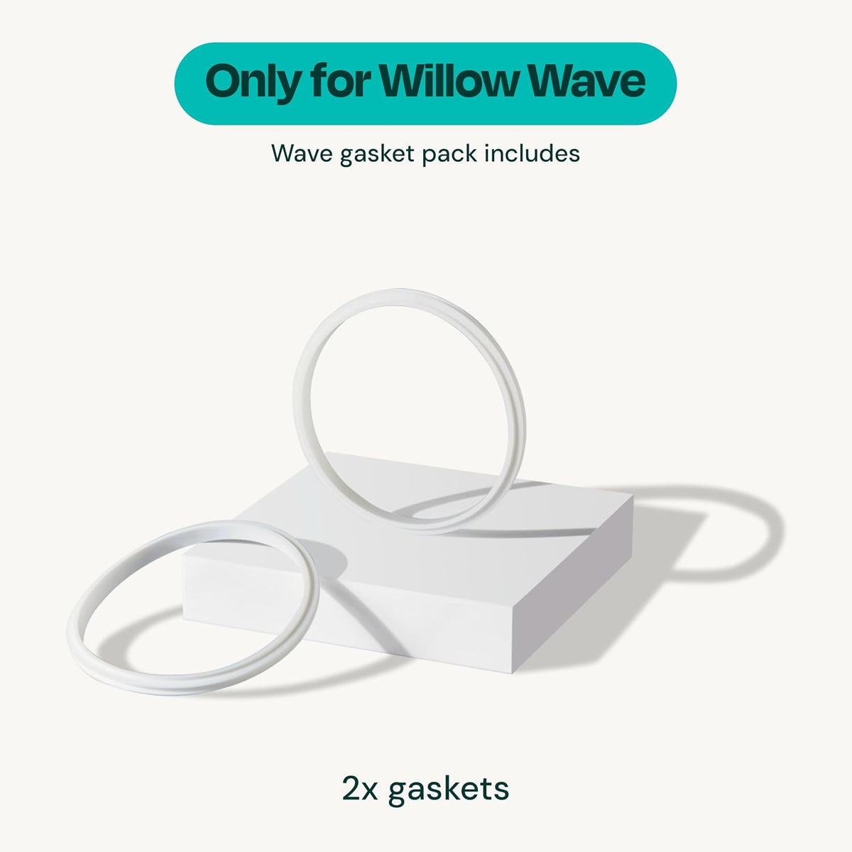 Willow - Wave - Junta 2pk | Junta de silicona duradera