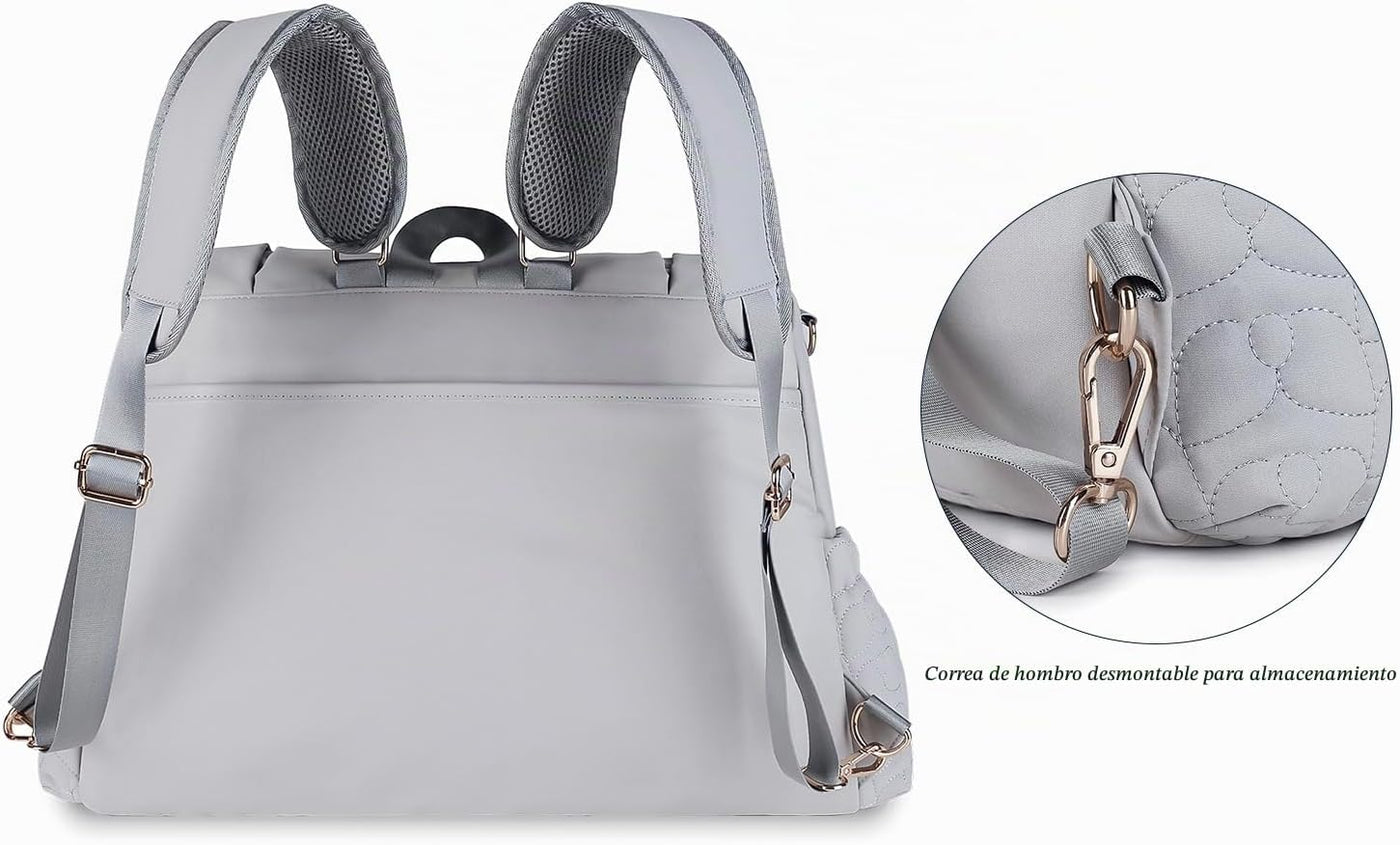 Lmbabter Mochila para Pañales Convertible Bolsa Mensajero Mochila d...