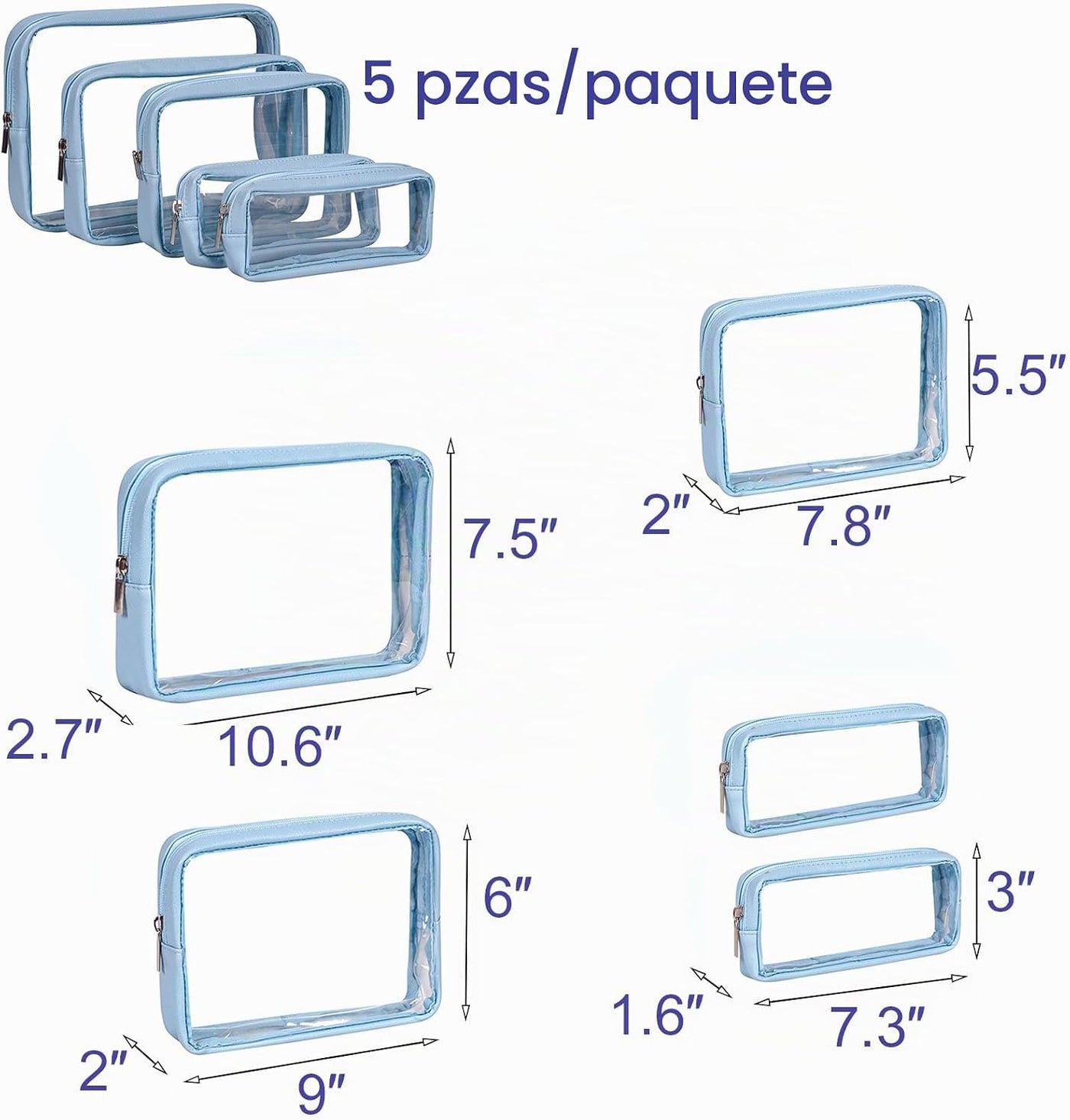 Remobia Hicol Conjunto de 5 Bolsas Organizadoras de Pañales Aprobad...