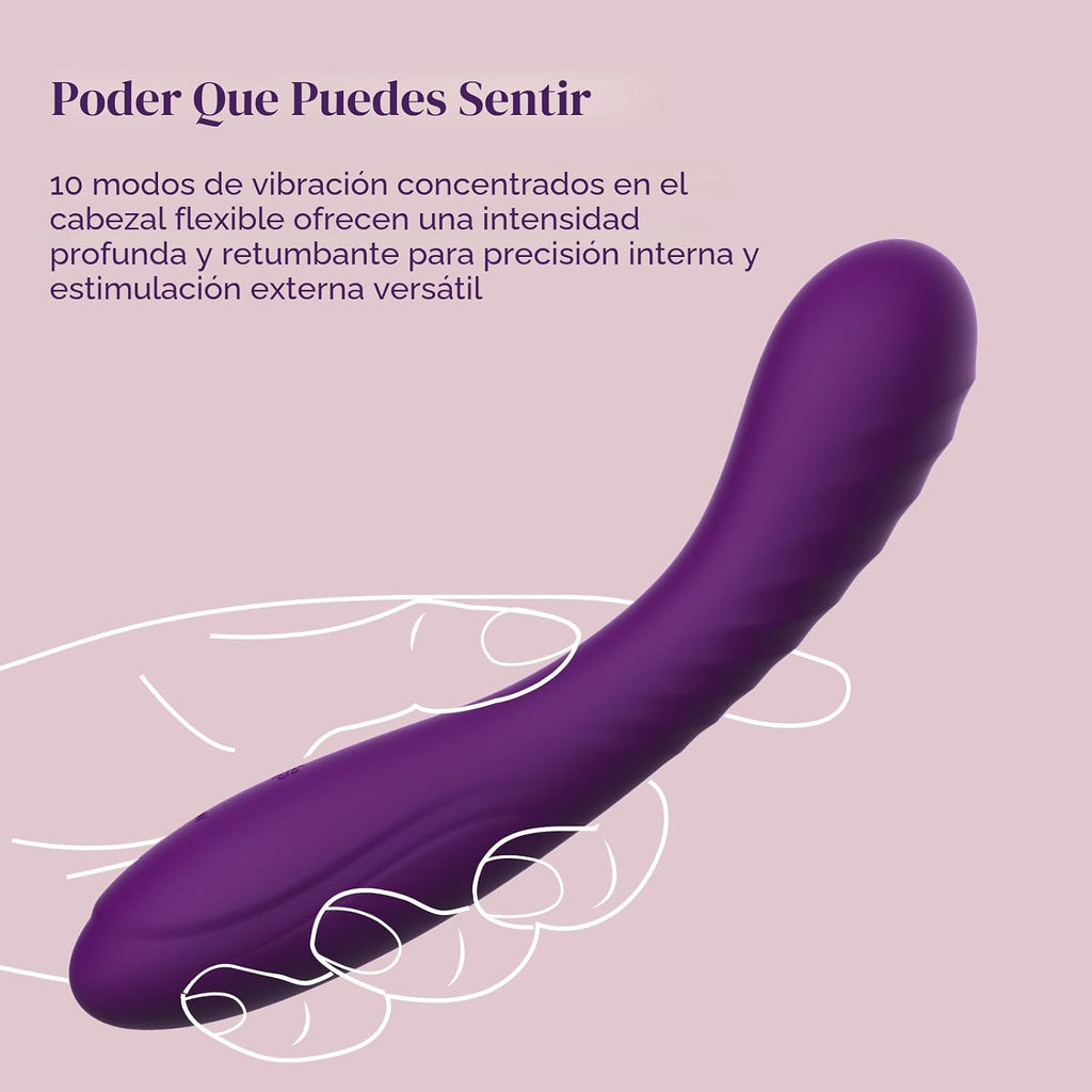 Tracy's Dog Potente vibrador de punto G para penetración profun...