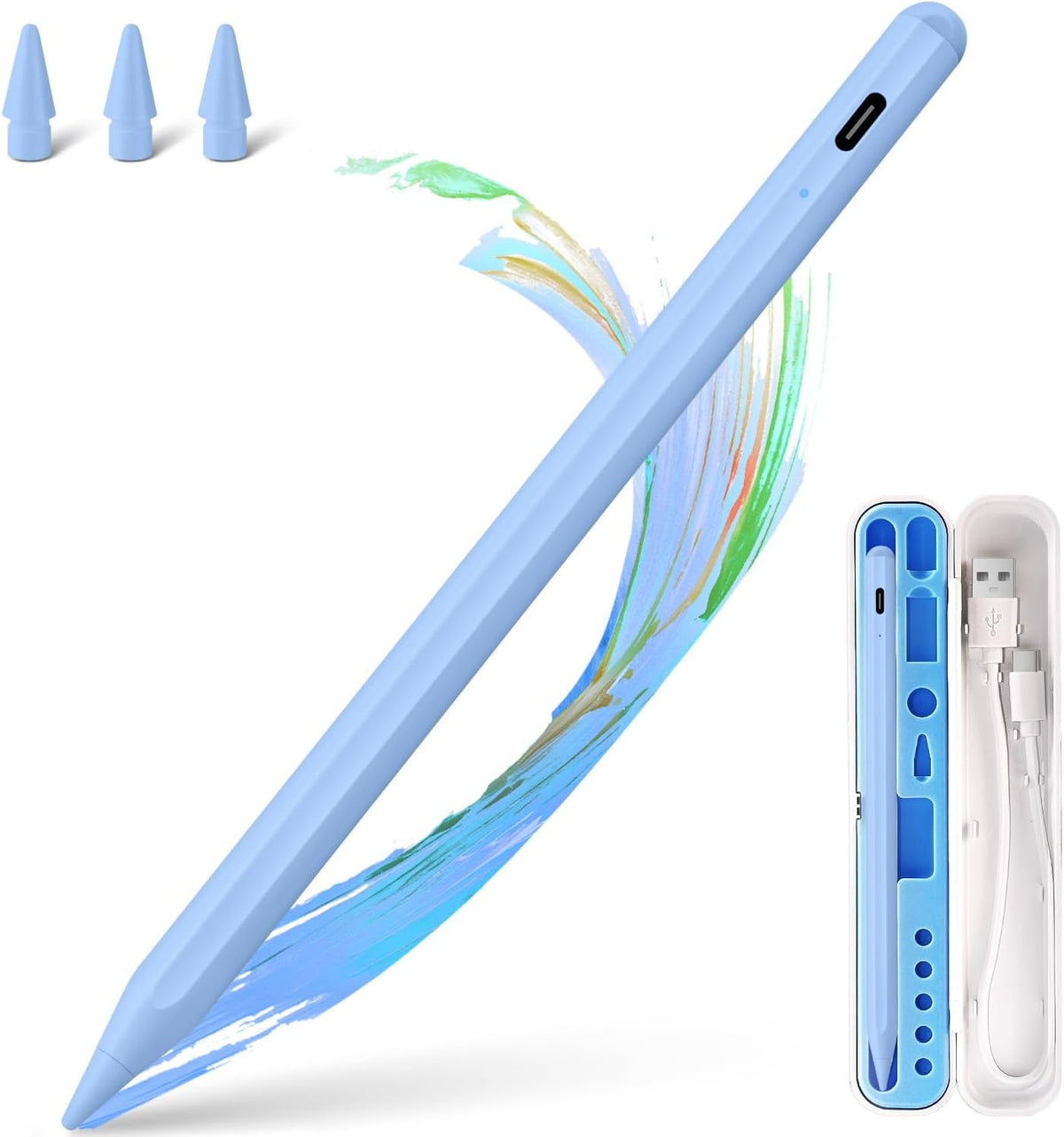 BLEBLE Stylus Pen para iPad 2018-2026, Lápiz de iPad de Apple de Ca...