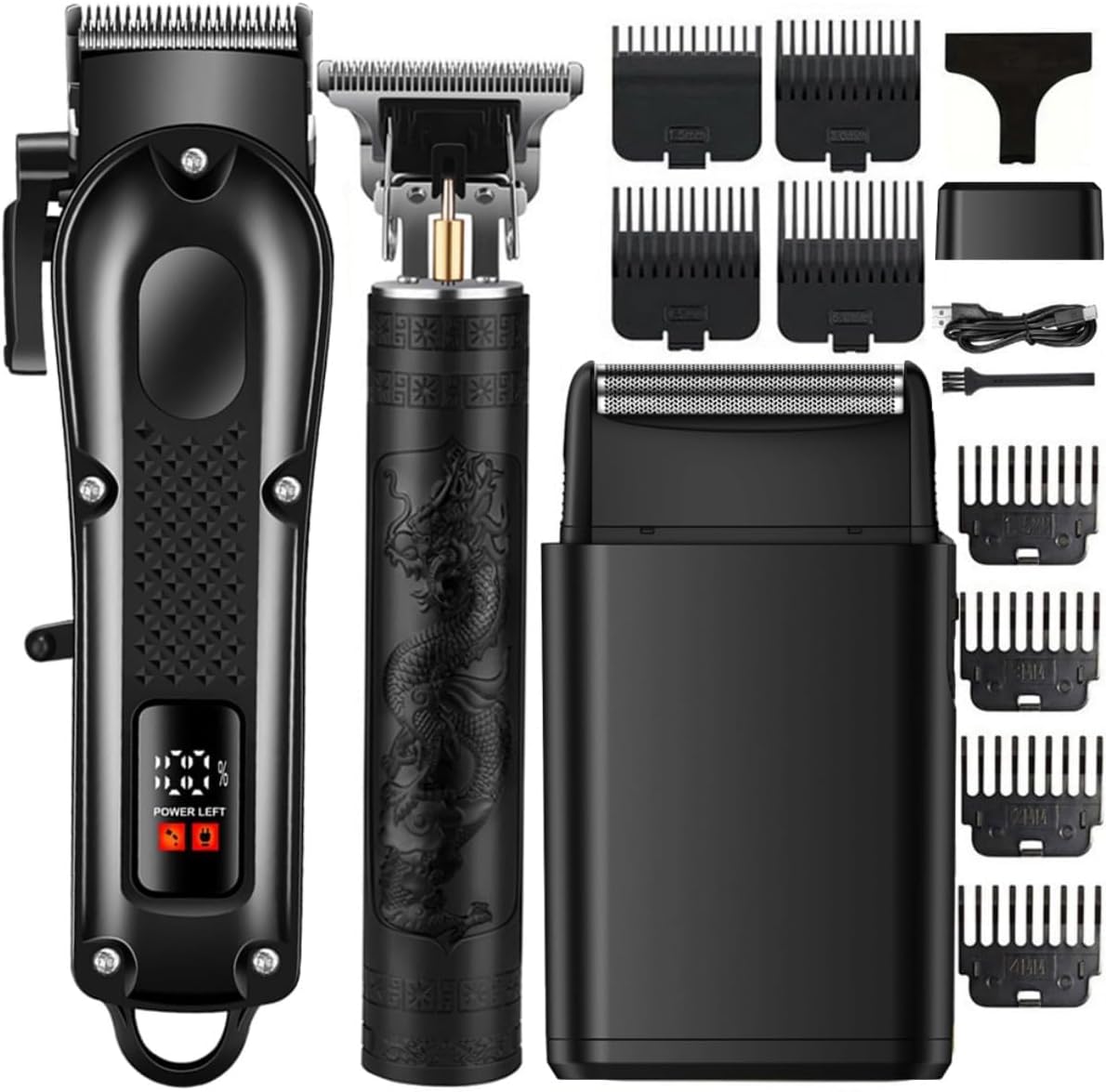 OIYO - Cortadora de pelo para hombre, kit de corte de pelo inalámbr...