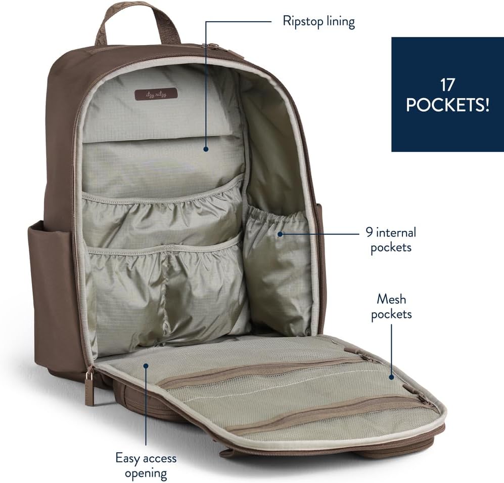 Itzy Ritzy Mochila para Pañales Utilitaria \u2013 Cuenta con 17 Bol...