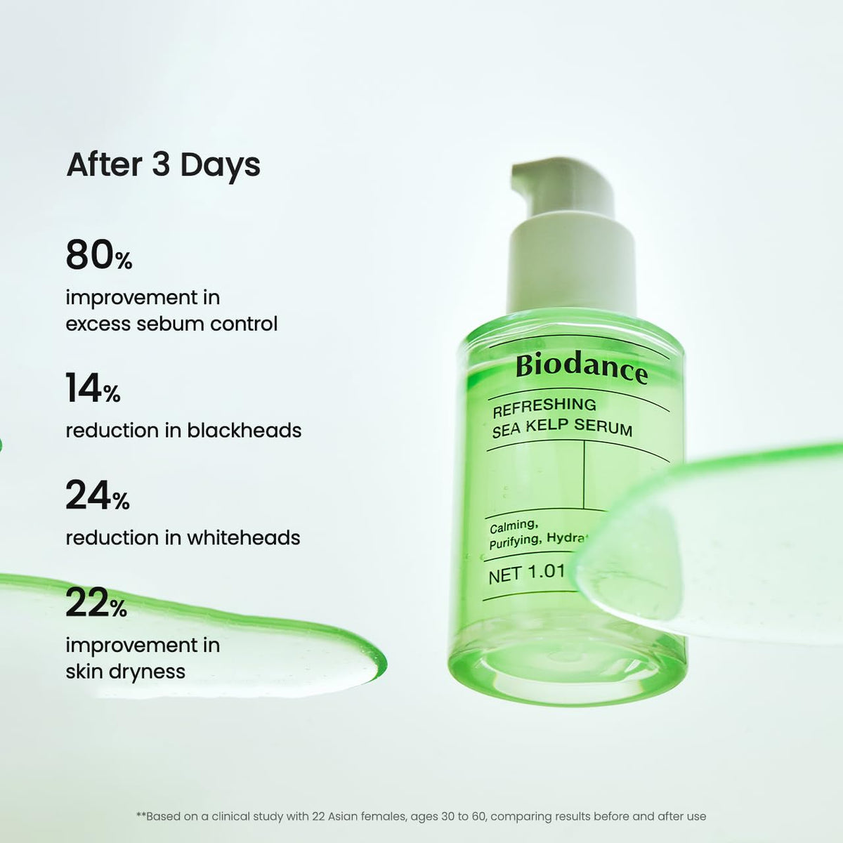 BIODANCE Suero refrescante de algas marinas, control de aceite y se...