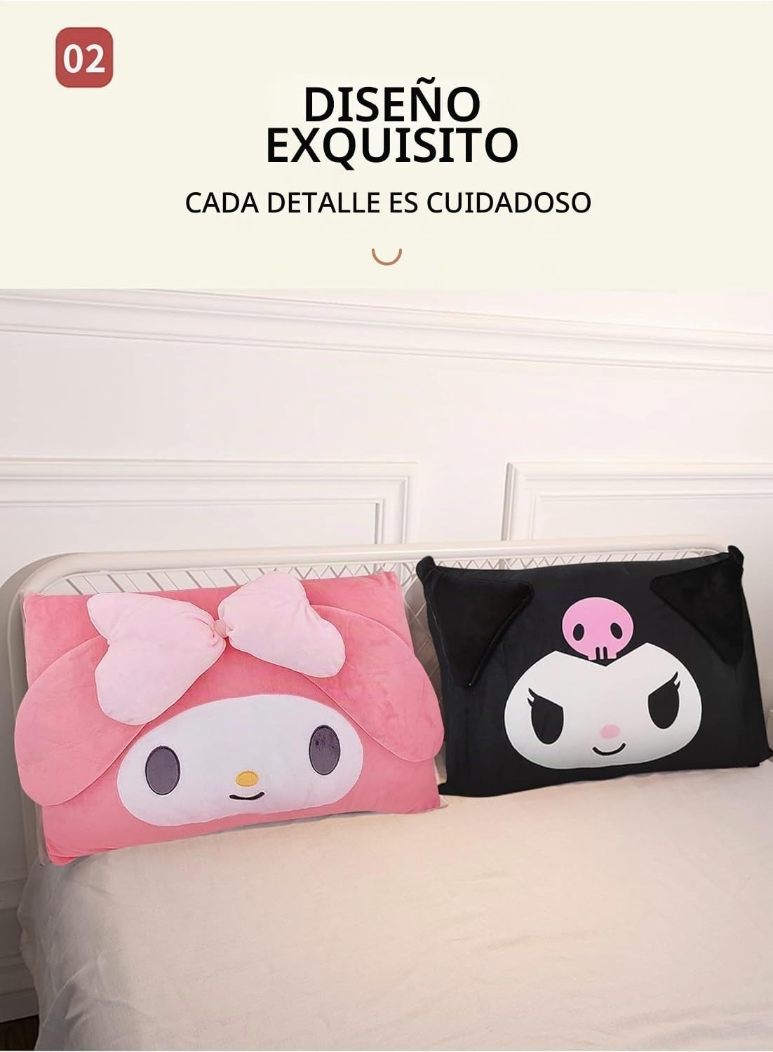 Funda de almohada linda de dibujos animados de anime de doble cara...