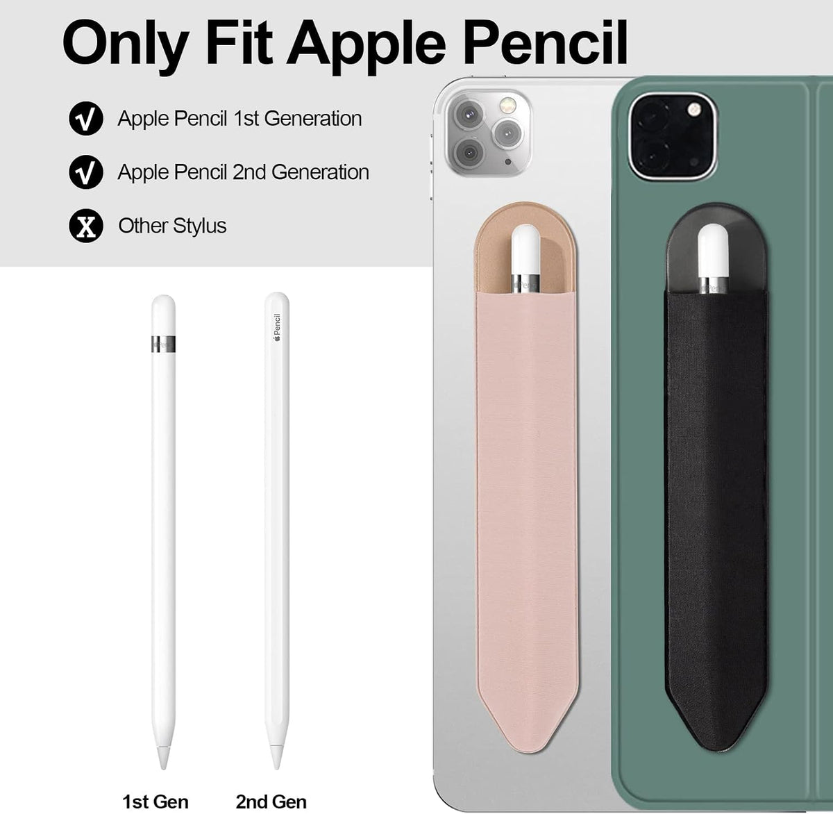 XLDLQU Funda para lápices compatible con Apple Pencil (1ª y 2ª gene...