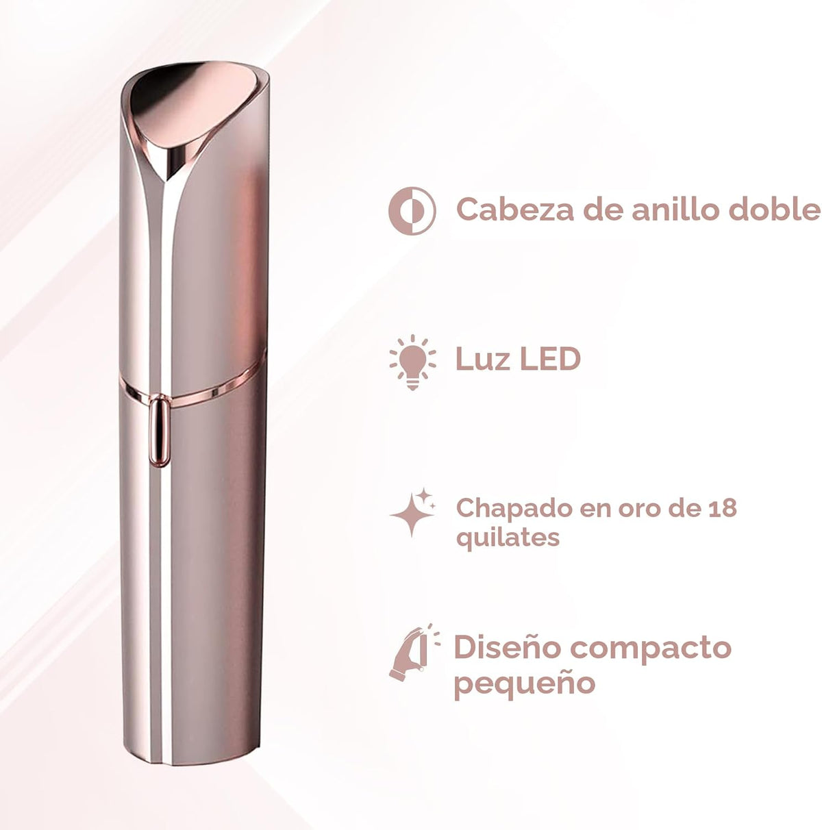 innobeaut Removedor de vello facial sin dolor para mujeres, recarga...