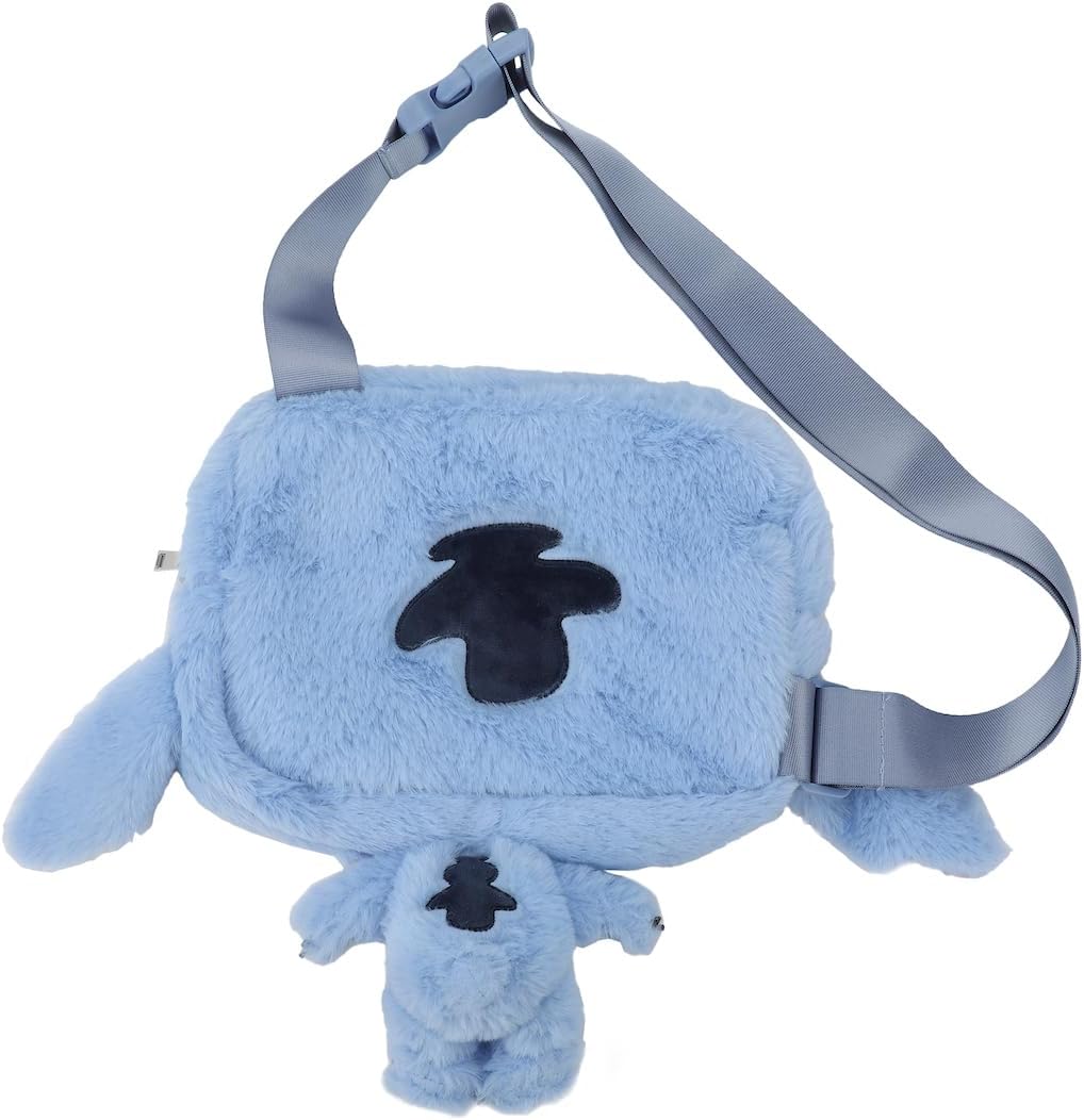 Stitch 9.5" Festie Bestie - Bolso cruzado de felpa